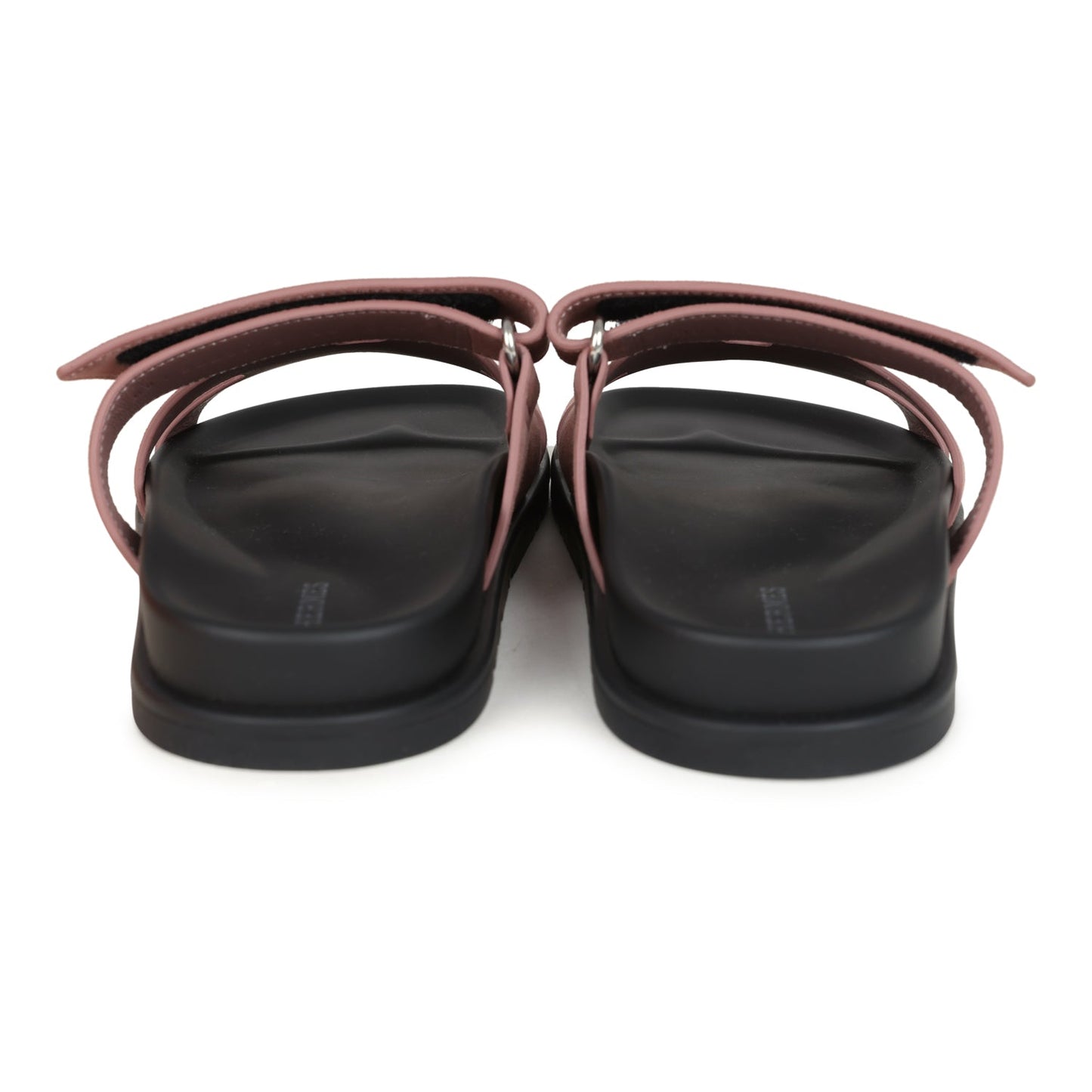 Hermes Chypre Techno Sandal Rose Antique Suede Palladium Hardware 38 EU