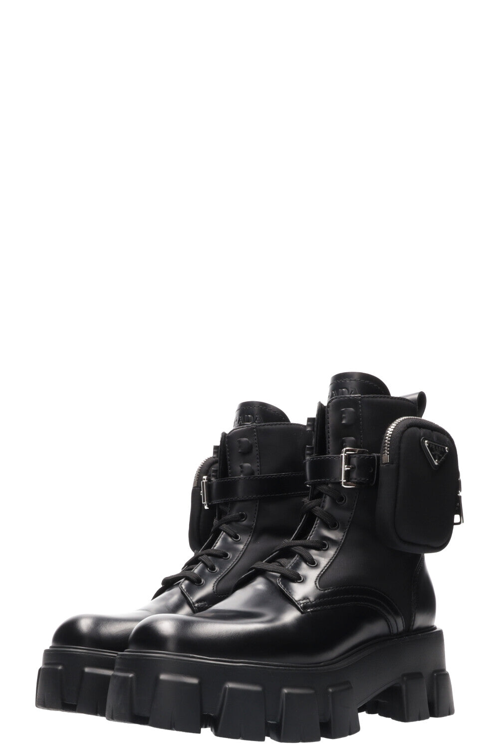 PRADA Monolith Re-Nylon Boots Black