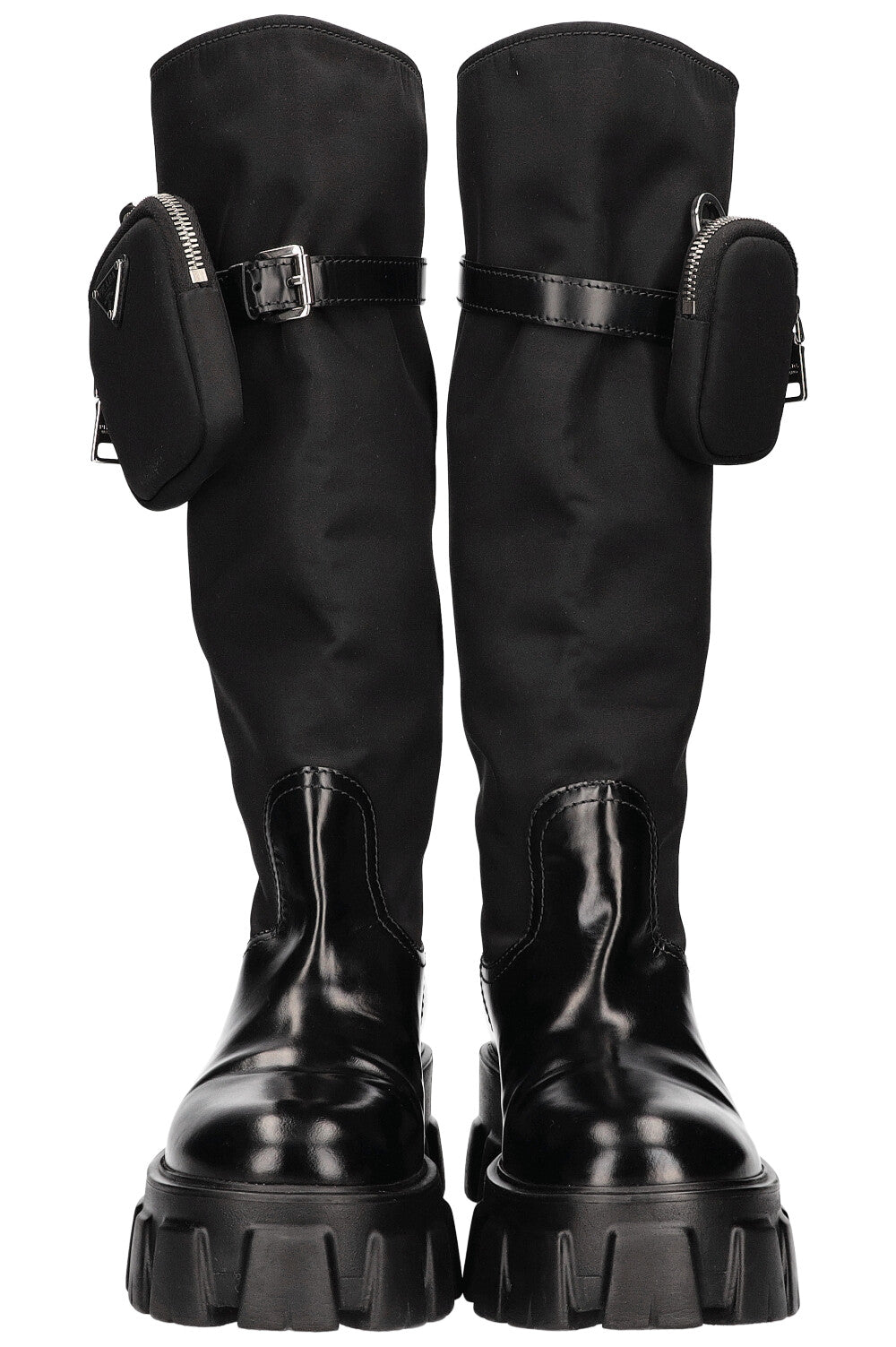 PRADA Monolith High Boots Nylon Black