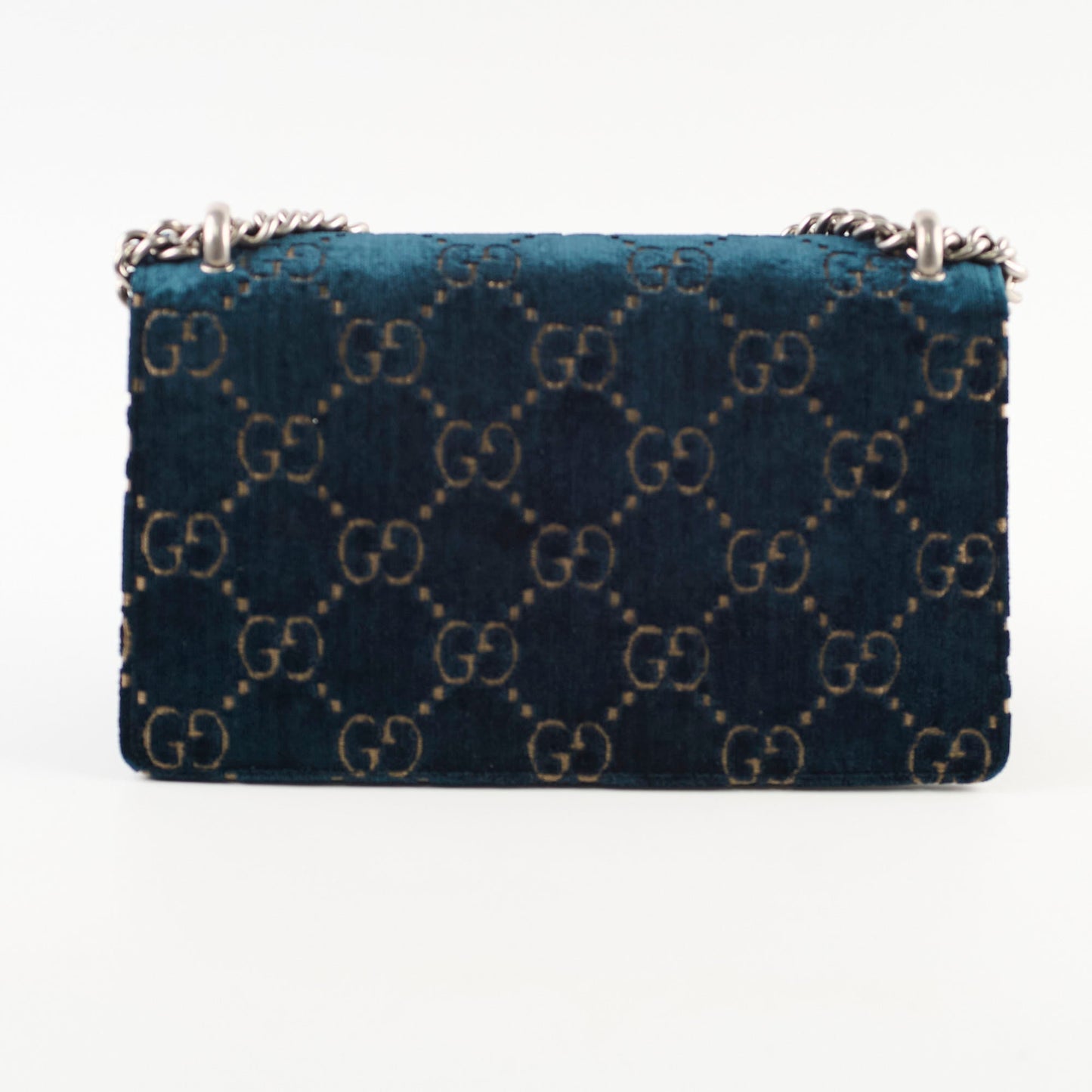 Gucci Dionysus Small Shoulder Bag Navy Velvet