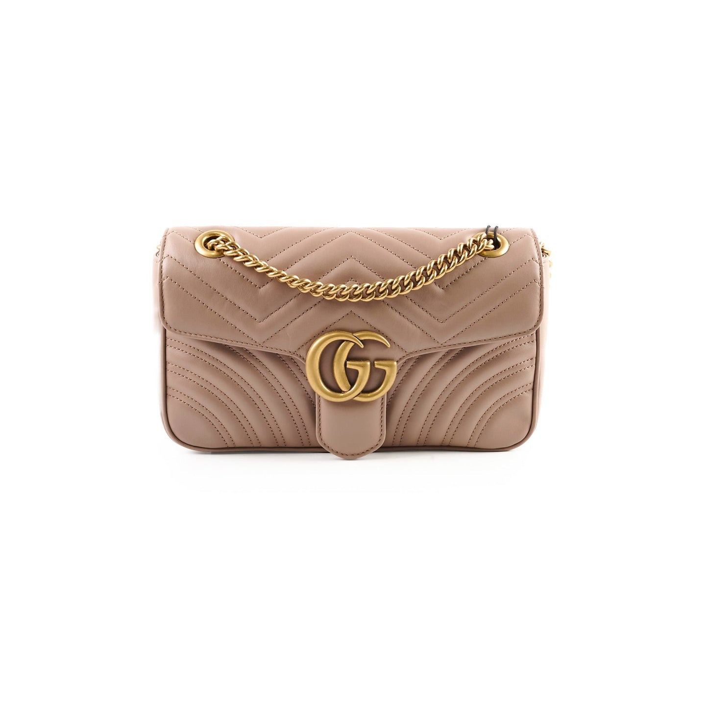 Gucci Marmont Small Shoulder Bag Beige / Dusty Pink