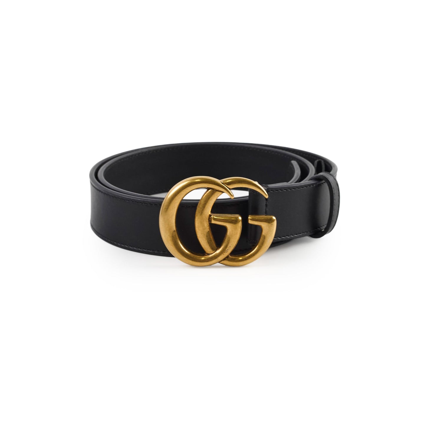 Gucci GG Marmont Belt Black Size 80