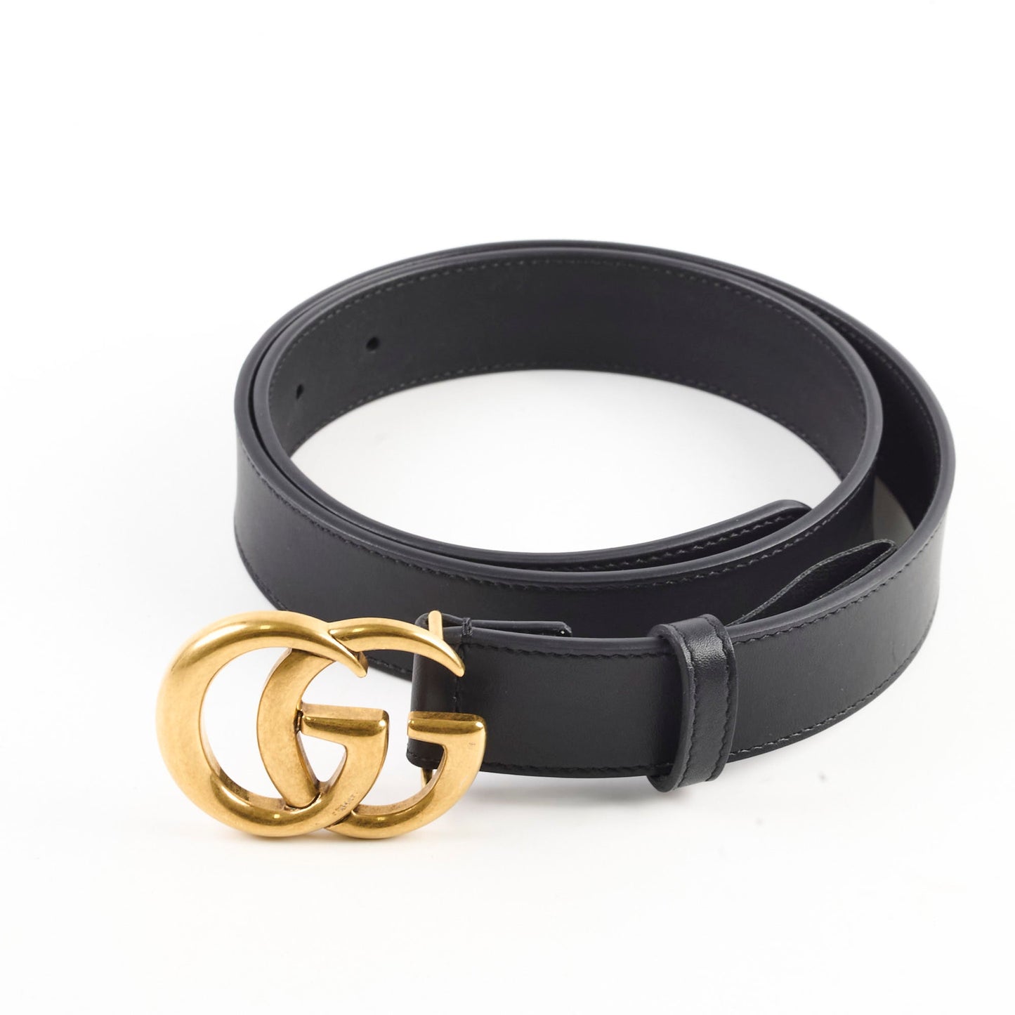 Gucci GG Marmont Belt Black Size 80