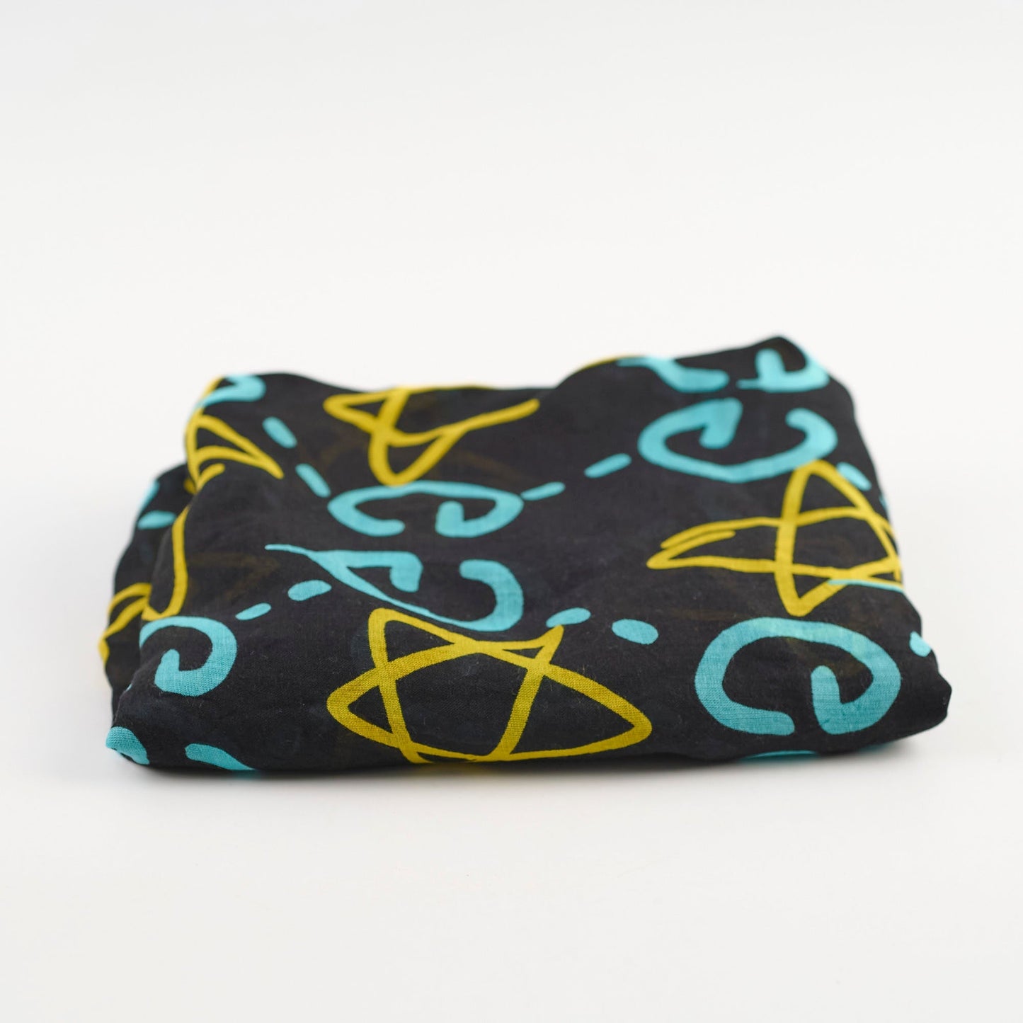 Gucci Silk Stars Shawl Blue/yellow