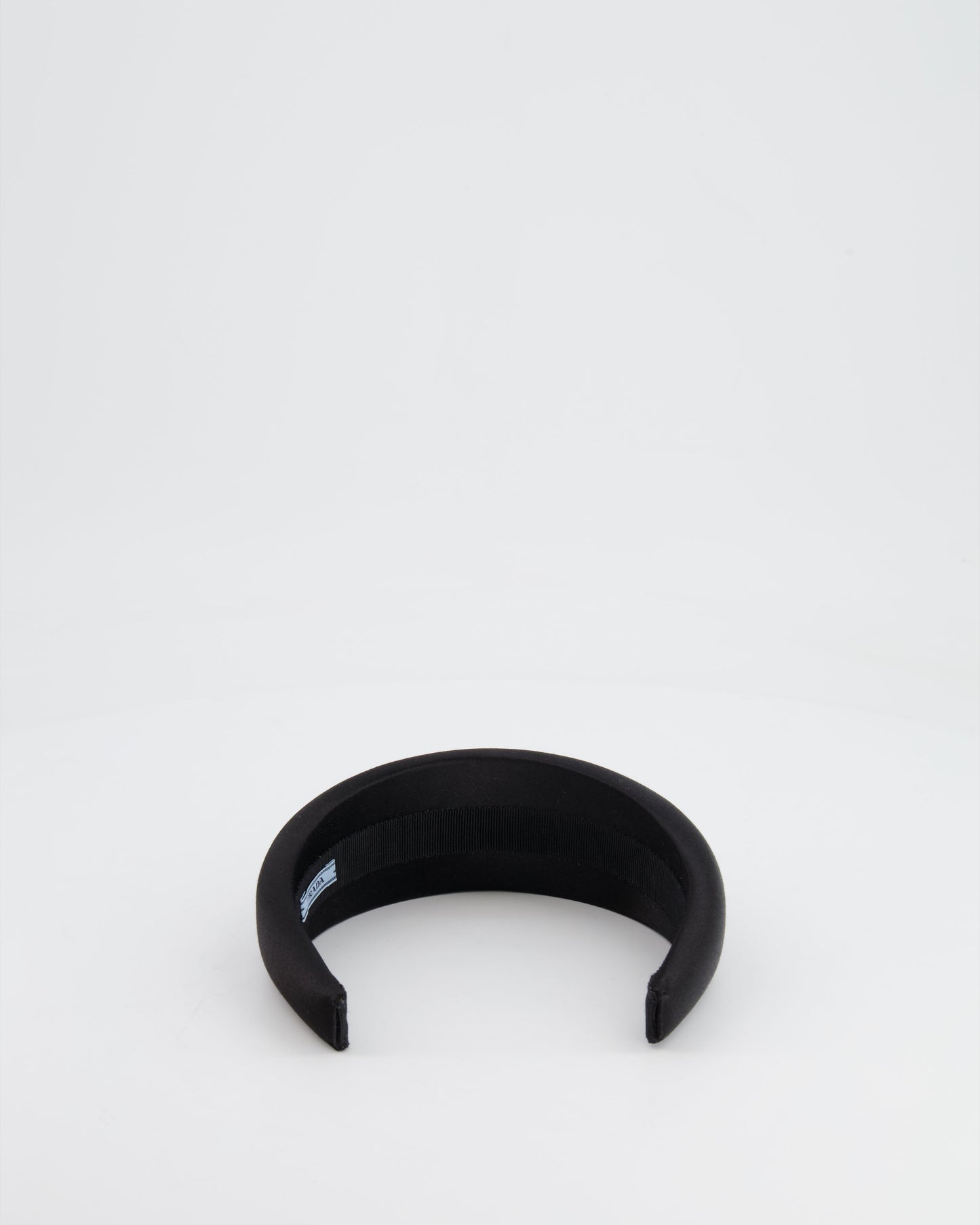 *HOT* Prada Black Satin Padded Headband