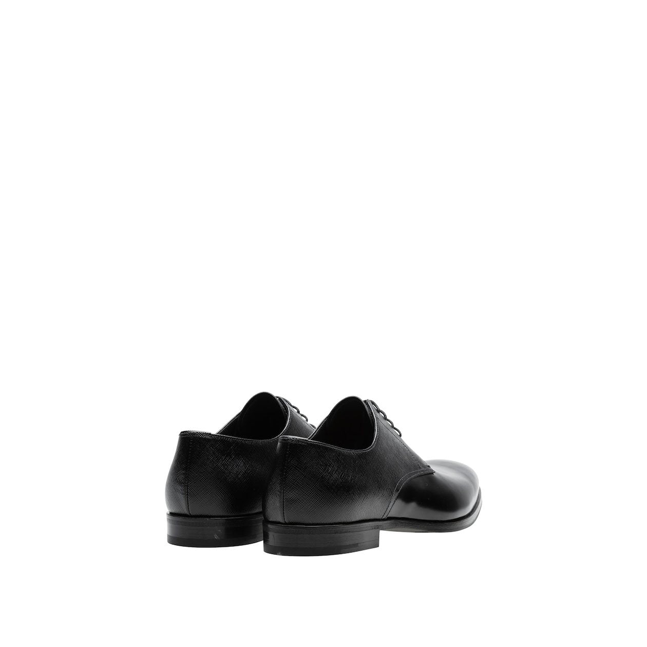 Prada 2EB174-UWU Men's Shoes Black Saffiano / Calf-Skin Leather Oxfords (PRM1008)