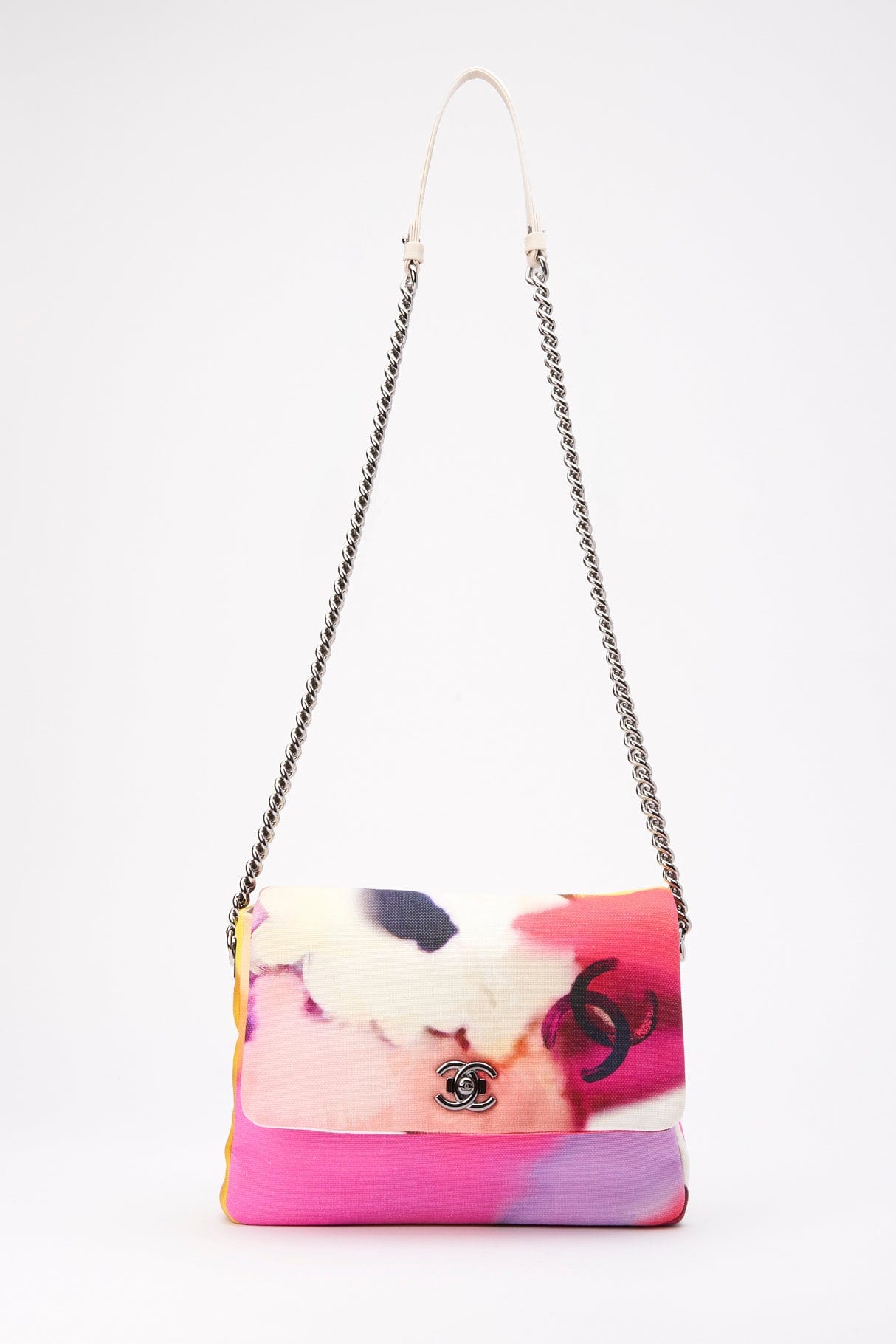 2015 Chanel Floral Watercolour Flap Bag - Never