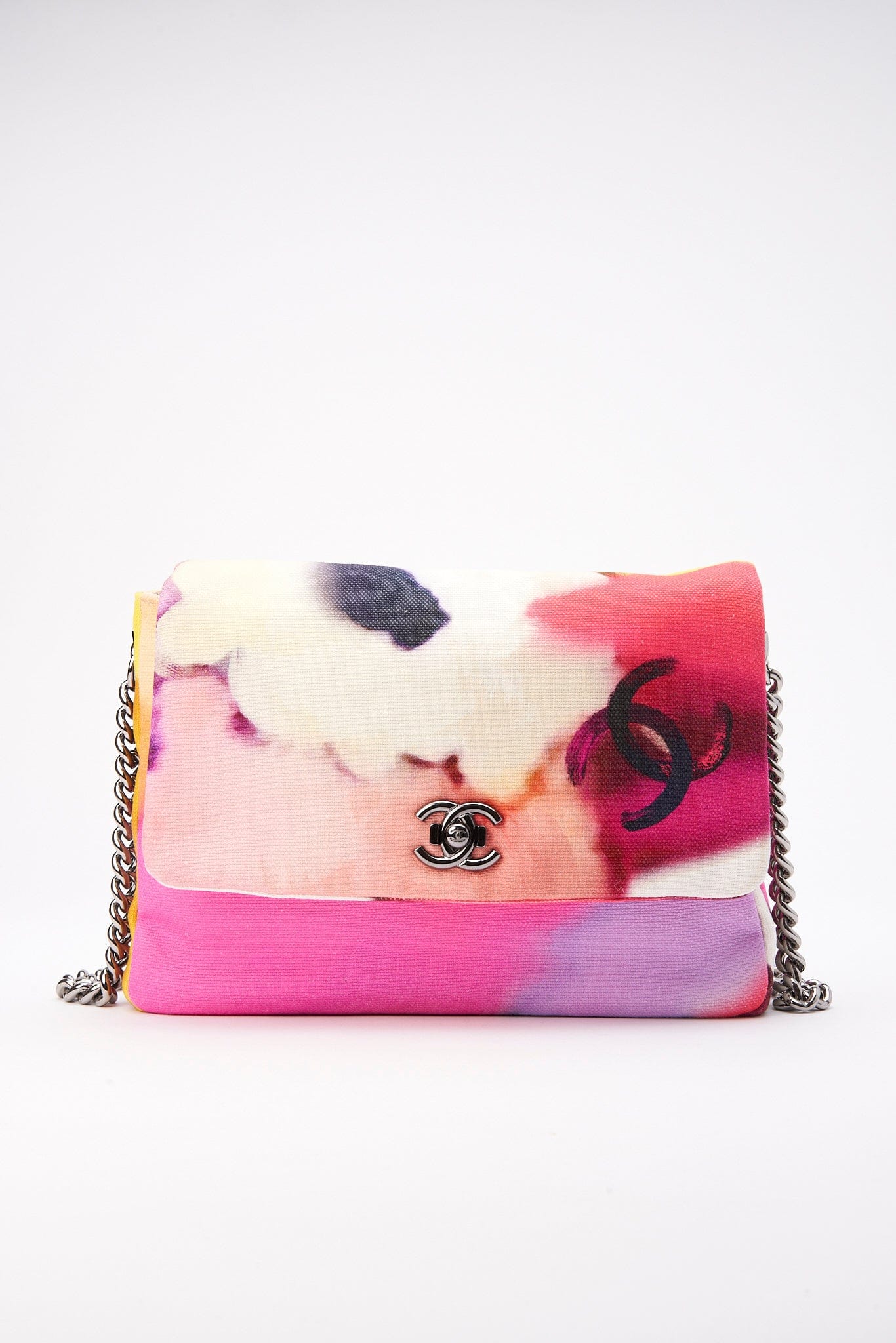 2015 Chanel Floral Watercolour Flap Bag - Never