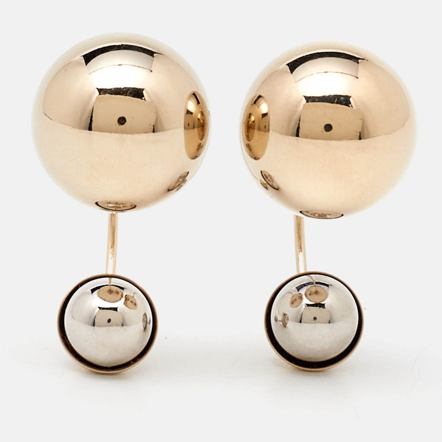 Dior Two-Tone Ultradior Half Hoop Earrings