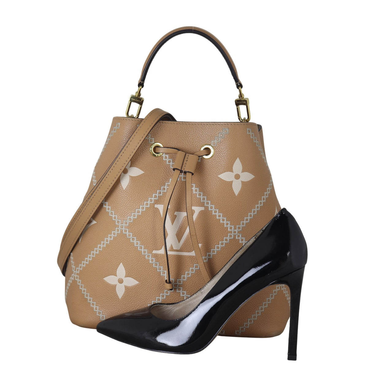 Louis Vuitton NeoNoe MM Monogram Empreinte Giant Bicolour