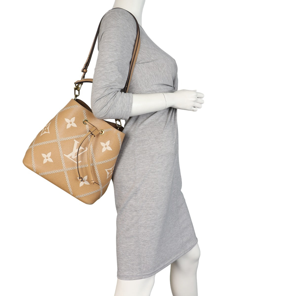 Louis Vuitton NeoNoe MM Monogram Empreinte Giant Bicolour