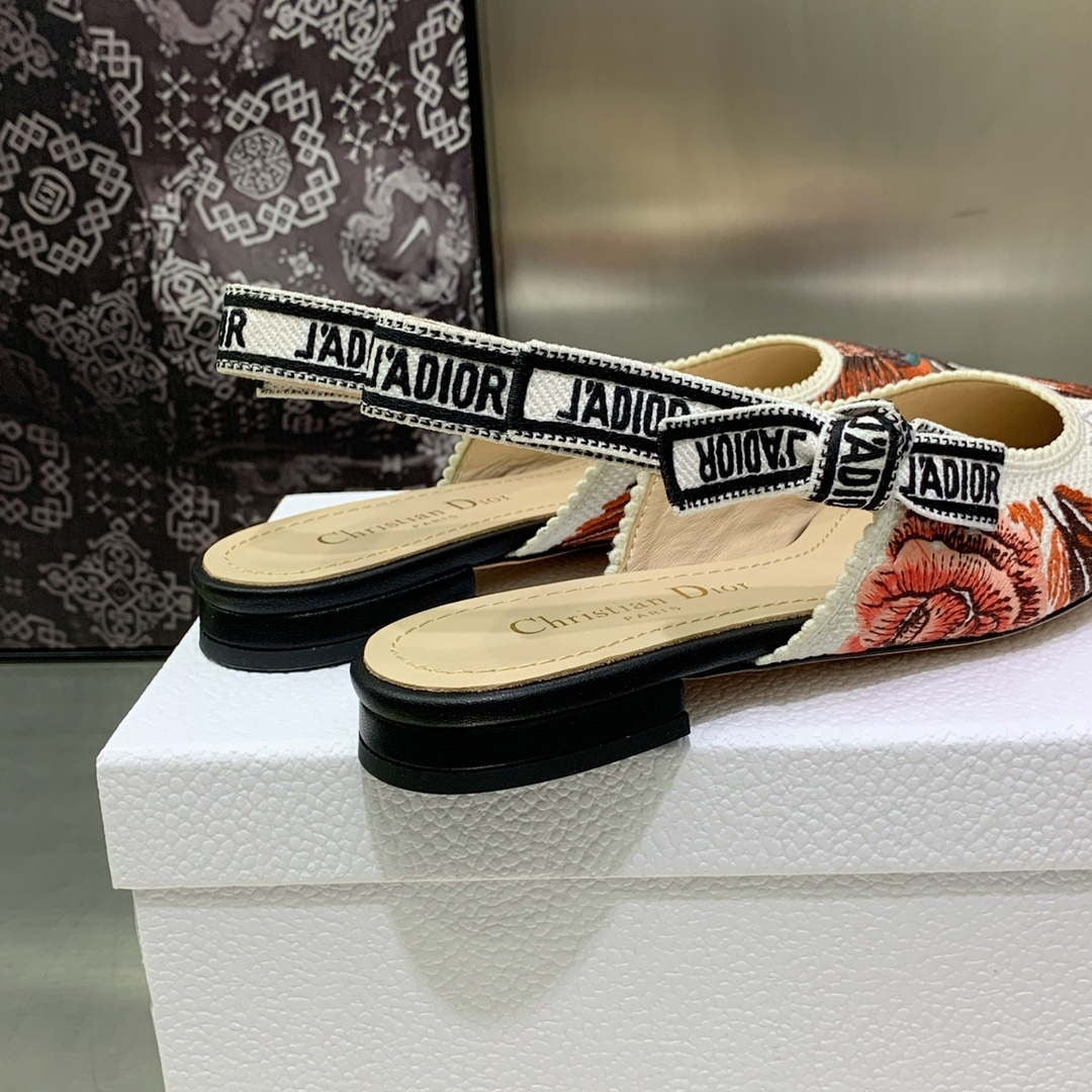 Dior Women’s Shoes KCB384TFL_S900 J’ADIOR Slingback Ballerina Flat