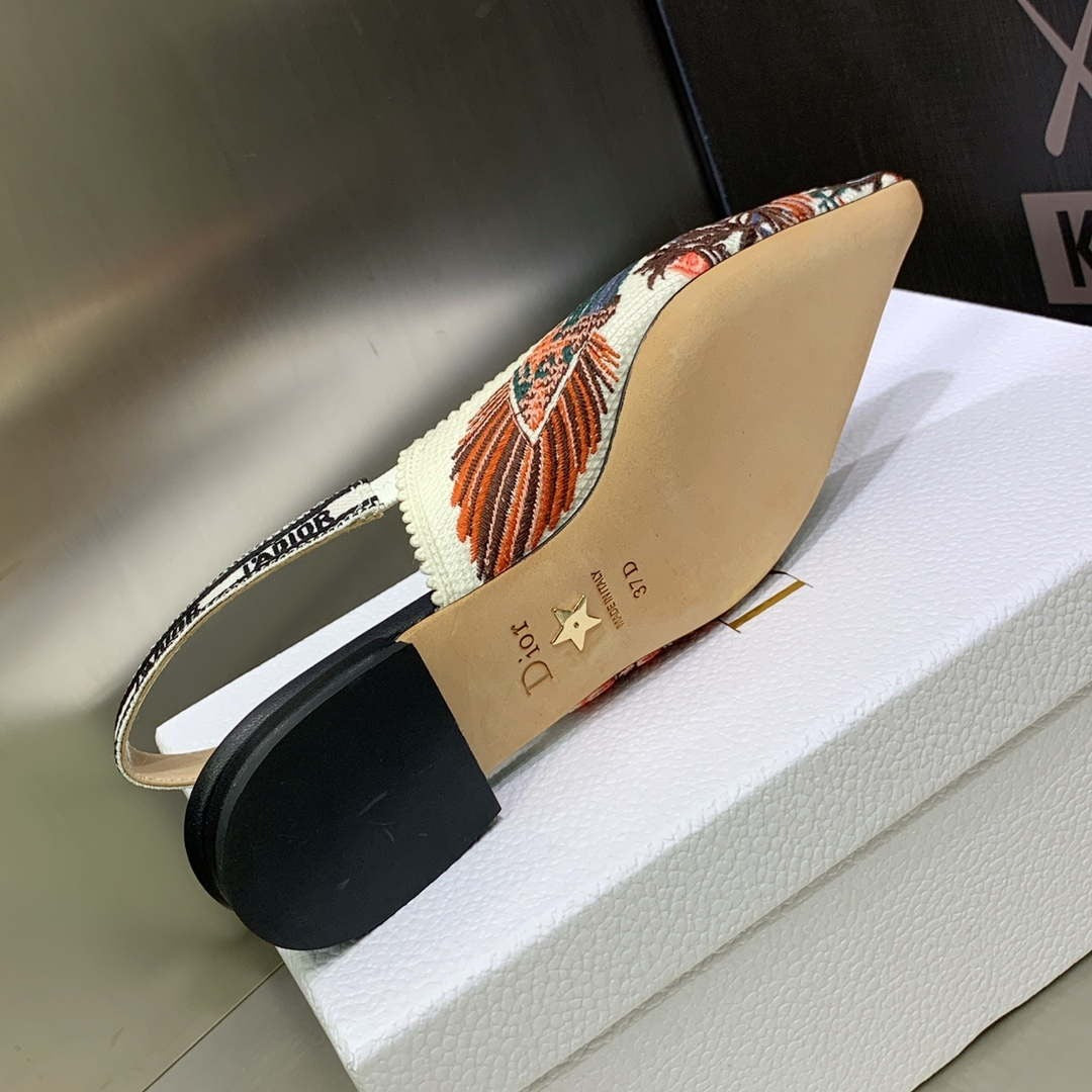 Dior Women’s Shoes KCB384TFL_S900 J’ADIOR Slingback Ballerina Flat