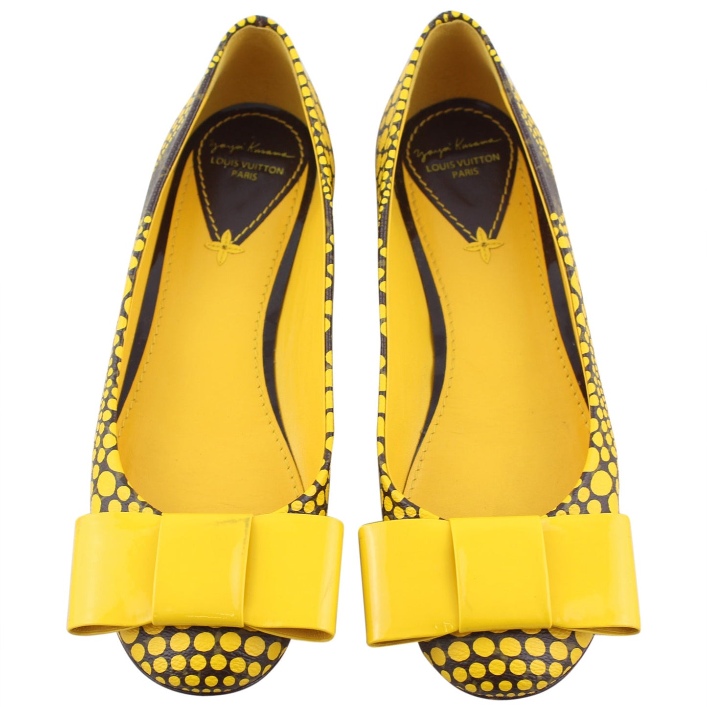Louis Vuitton Monogram Yayoi Kusama Yellow Dots Flats
