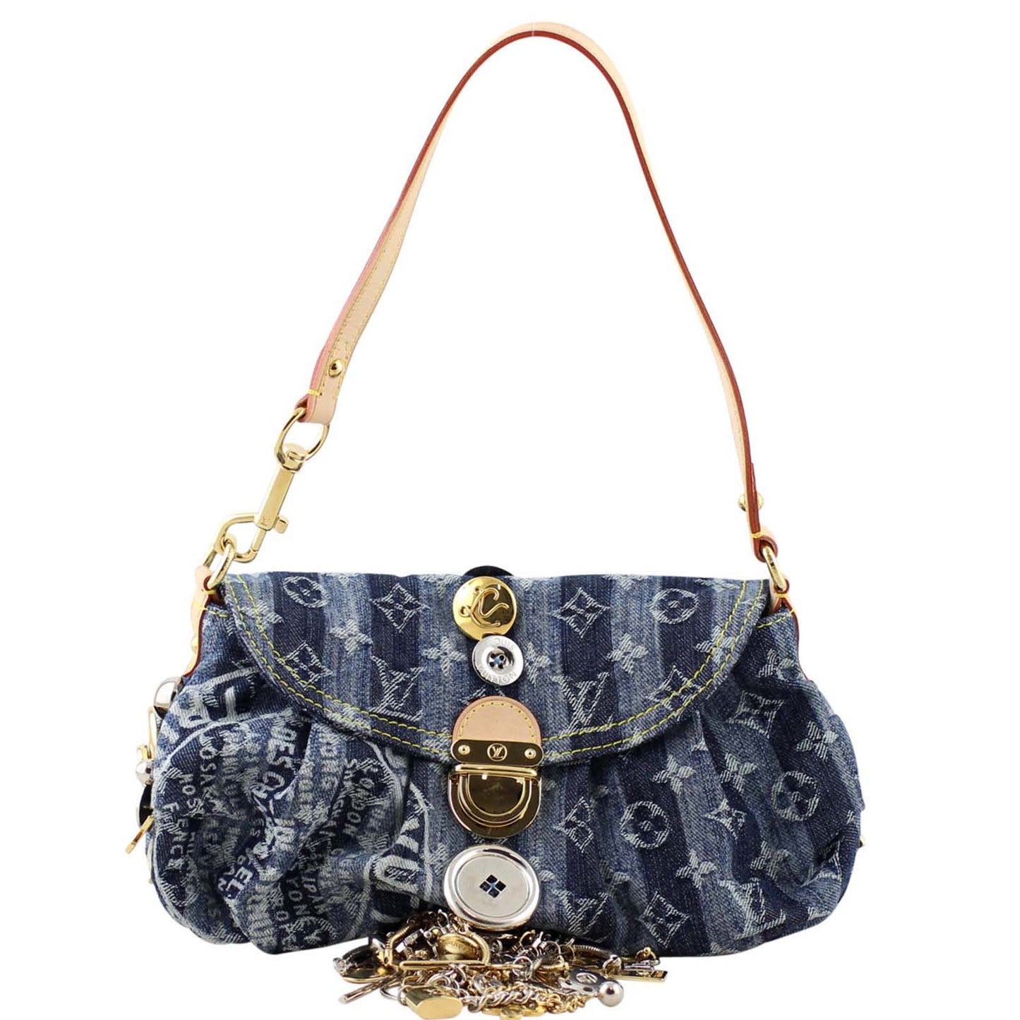 Louis Vuitton Monogram Denim Pleaty Raye Bag