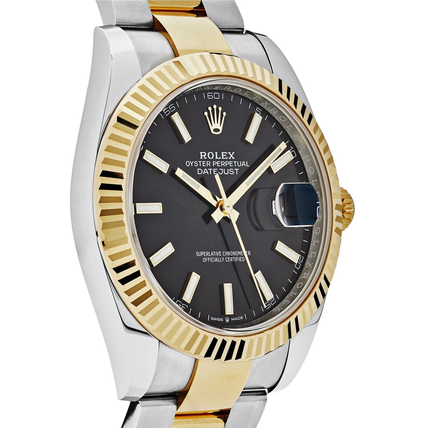 Rolex Datejust 41 126333 Yellow Gold Stainless Steel Black Dial Oyster (2025)