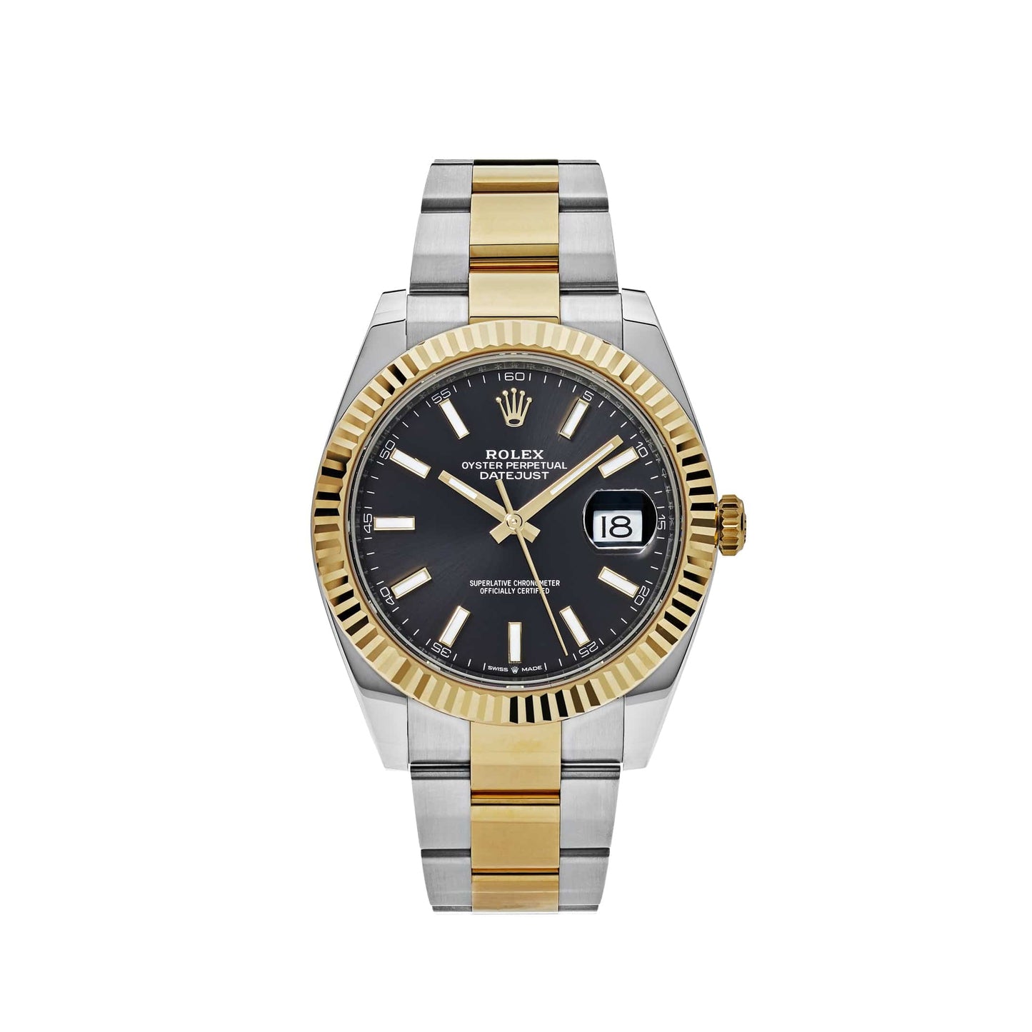 Rolex Datejust 41 126333 Yellow Gold Stainless Steel Black Dial Oyster (2025)