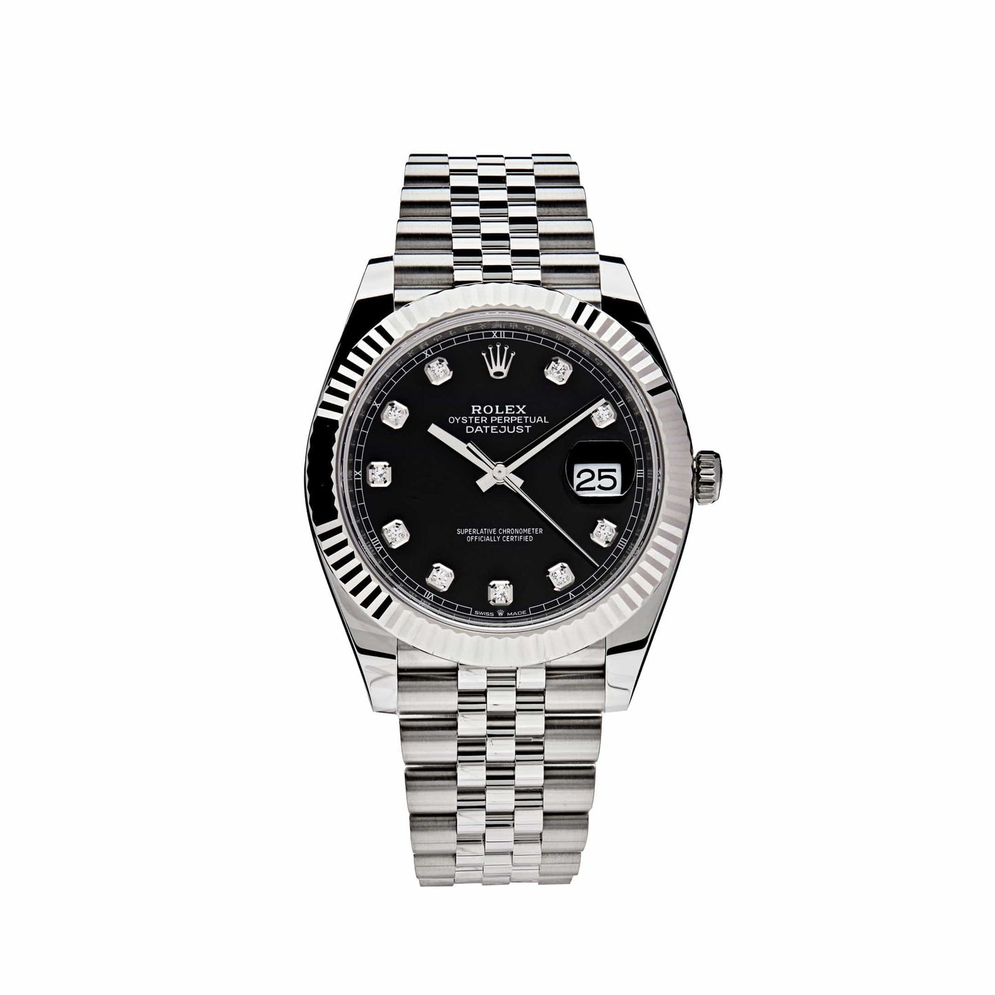 Rolex Datejust 41 126334 Stainless Steel Black Diamond Dial Jubilee (2022)