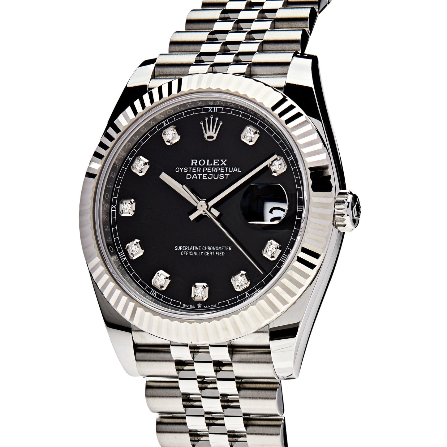 Rolex Datejust 41 126334 Stainless Steel Black Diamond Dial Jubilee (2022)