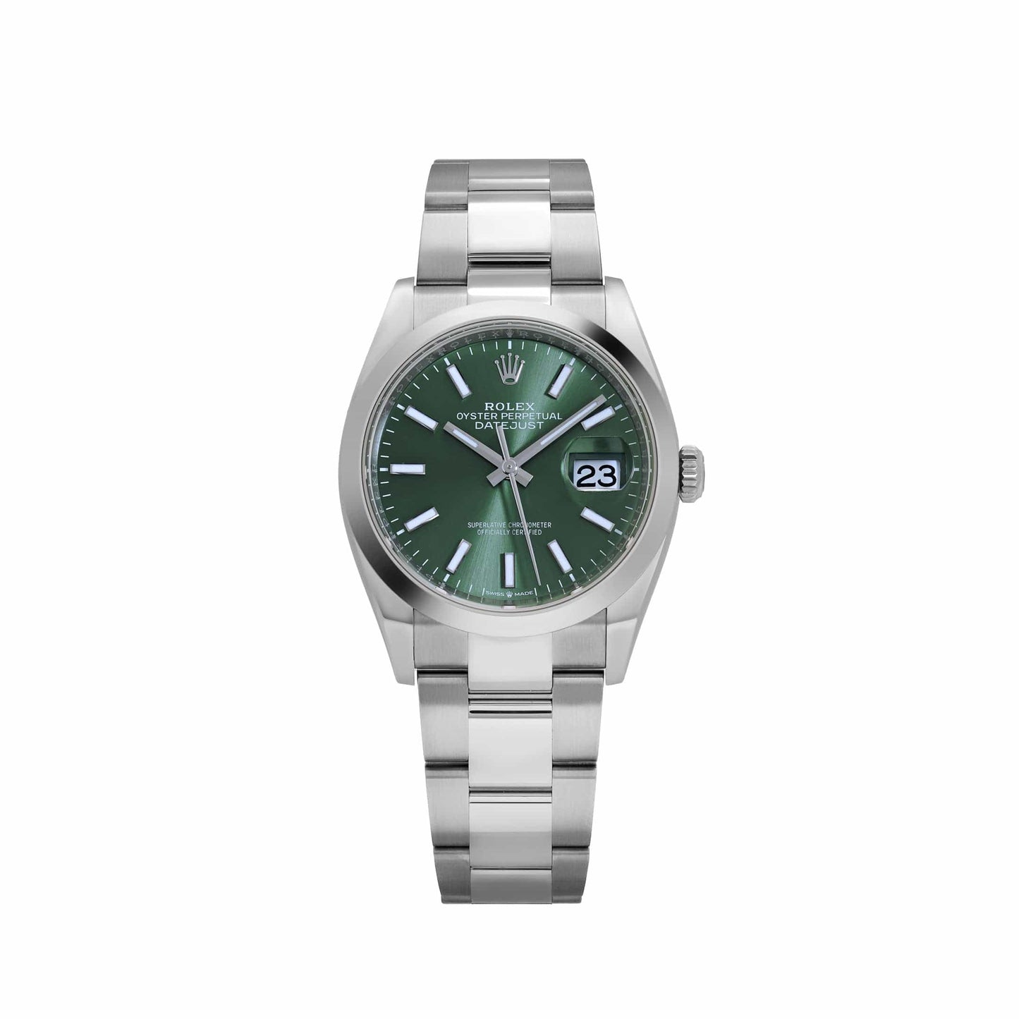 Rolex Datejust 36 126200 Stainless Steel Mint Green Dial Oyster (2025)