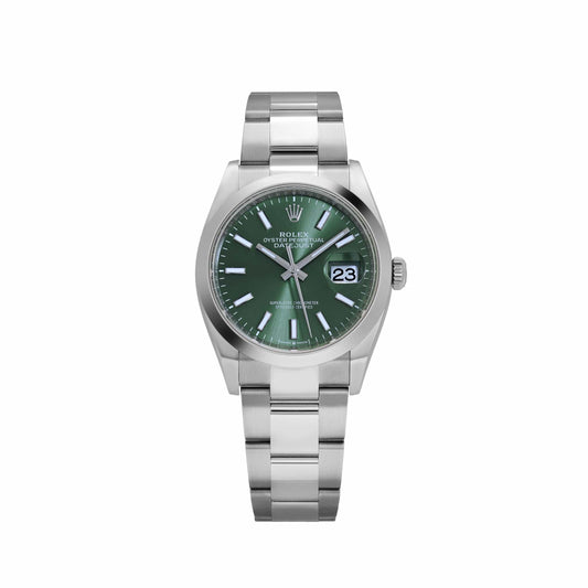 Rolex Datejust 36 126200 Stainless Steel Mint Green Dial Oyster (2025)