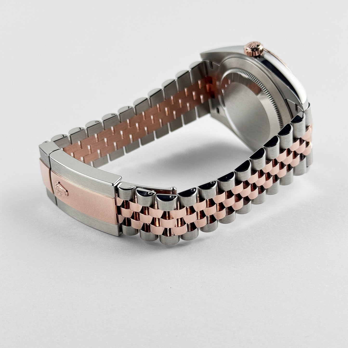 Rolex Datejust 41 126331 Rose Gold Stainless Steel Grey Motif Dial Jubilee