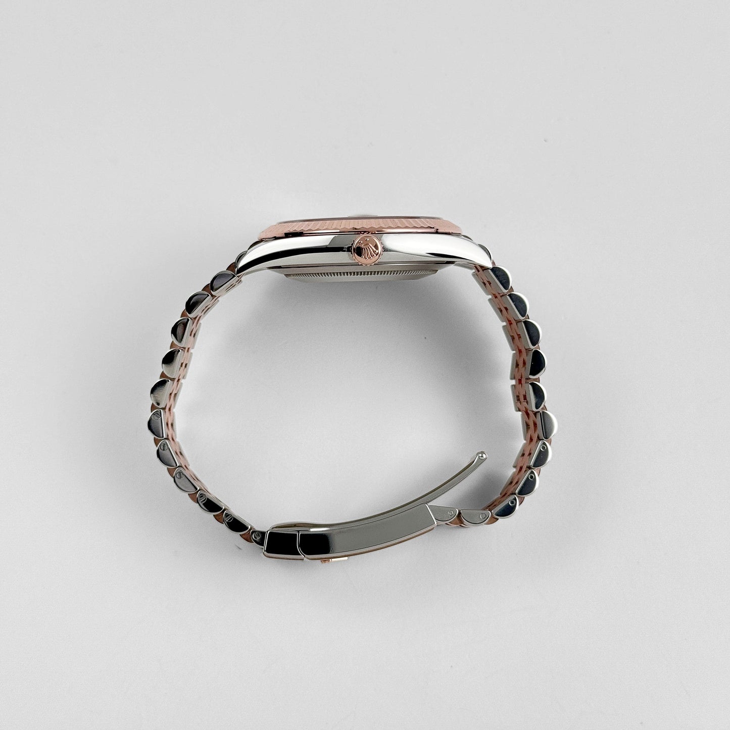 Rolex Datejust 41 126331 Rose Gold Stainless Steel Grey Motif Dial Jubilee