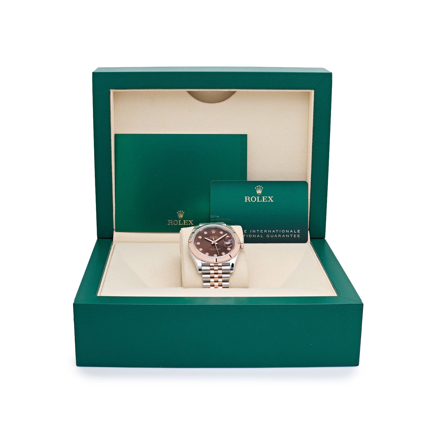 Rolex Datejust 41 126331 Stainless Steel Rose Gold Chocolate Diamond Dial Jubilee (2025)