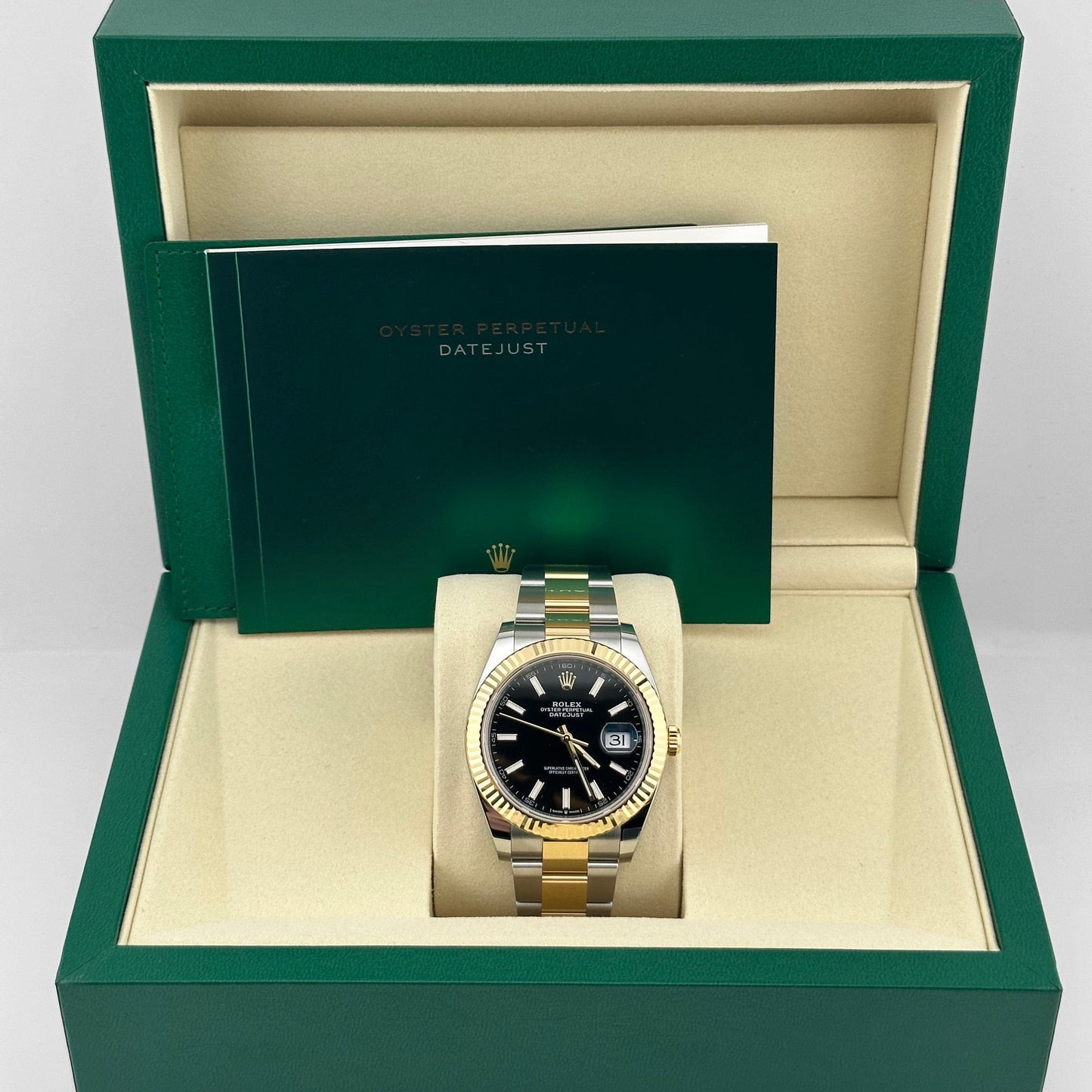 Rolex Datejust 41 126333 Yellow Gold Stainless Steel Black Dial Oyster (2025)