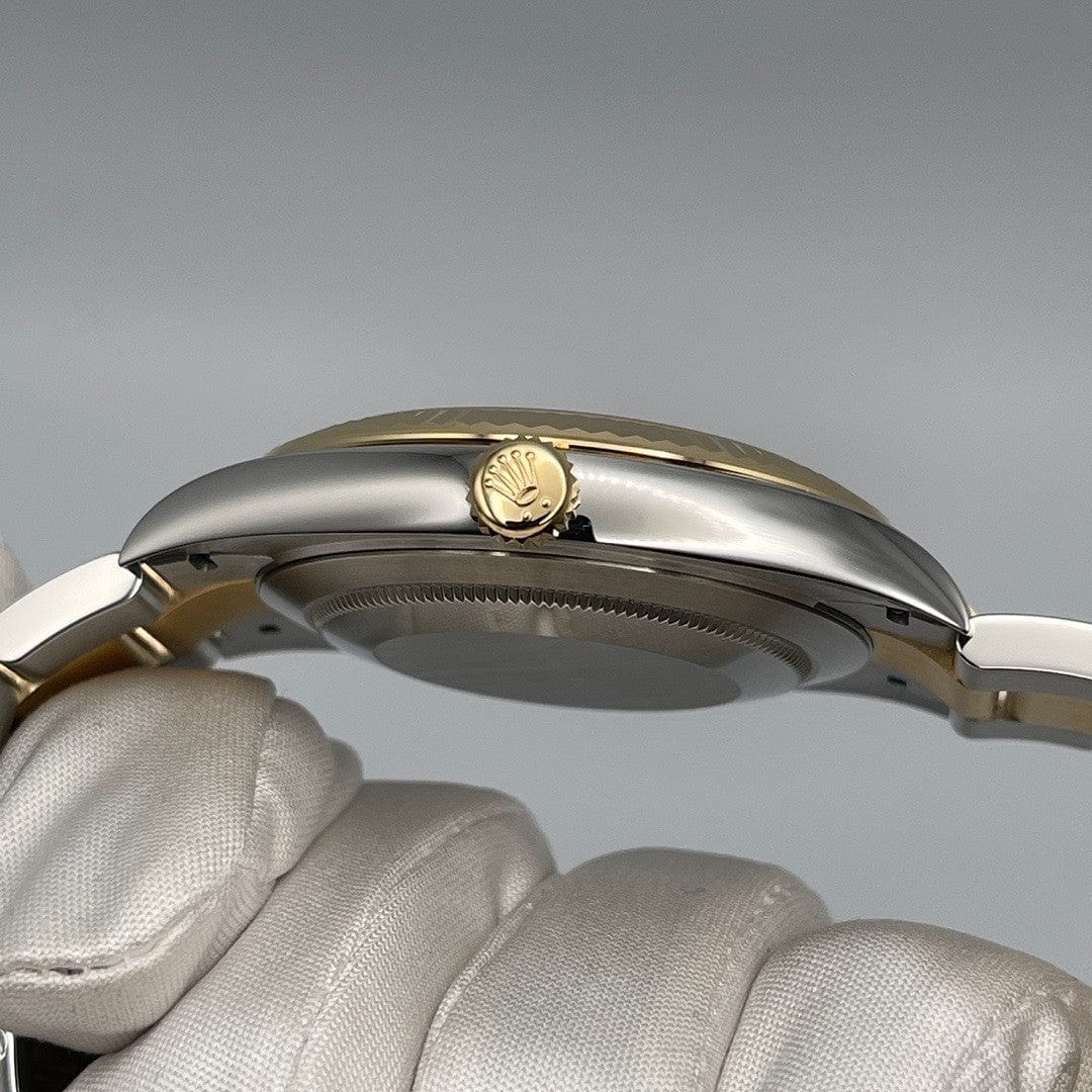 Rolex Datejust 41 126333 Yellow Gold Stainless Steel Slate/Green Roman Dial