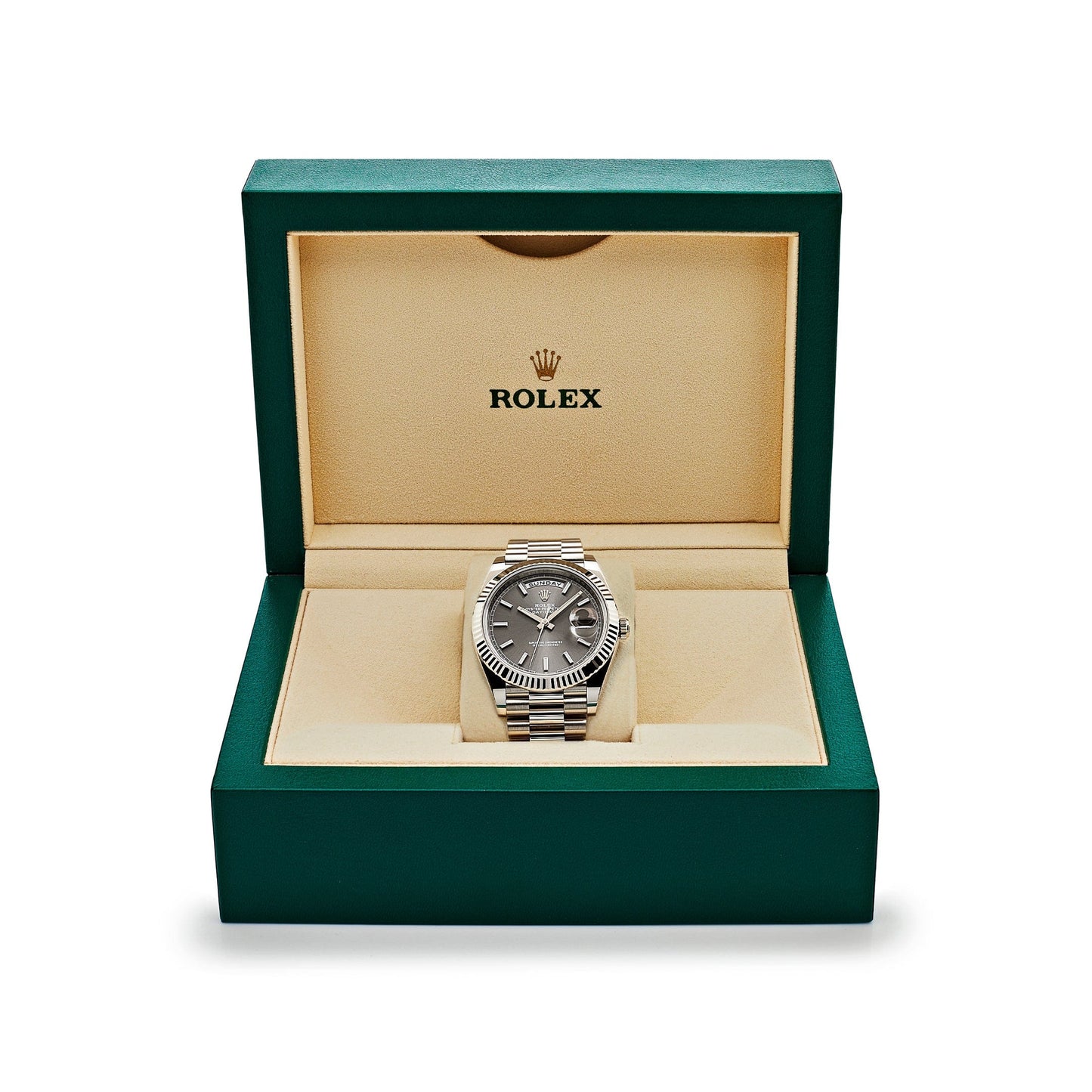 Rolex Day-Date 40 228239 White Gold Slate Rhodium Grey Dial (2024)