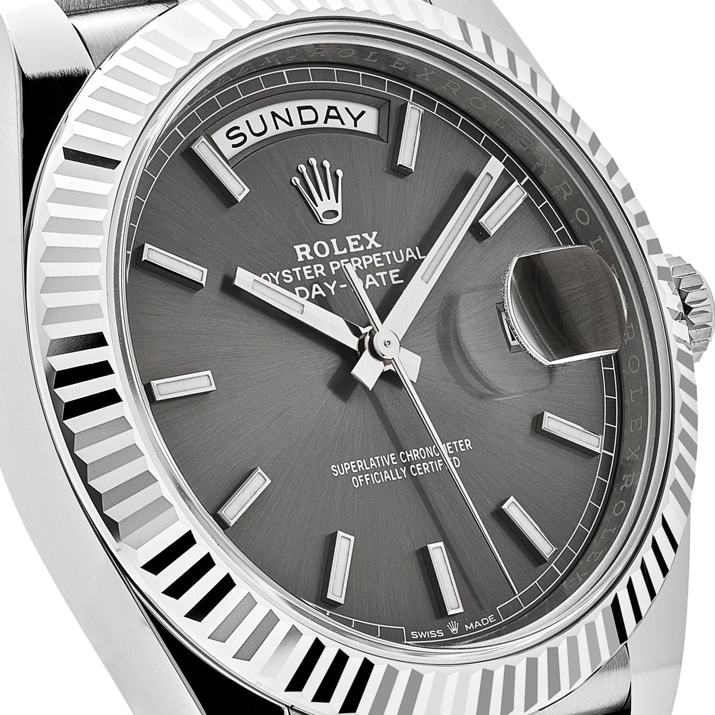 Rolex Day-Date 40 228239 White Gold Slate Rhodium Grey Dial (2024)