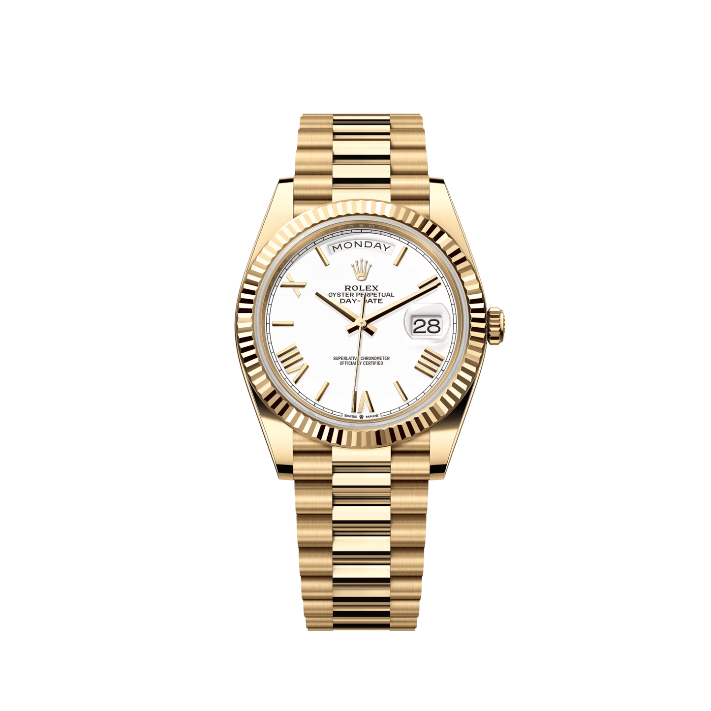 Rolex Day-Date 40 228238 Yellow Gold White Roman Numerals Dial (2023)