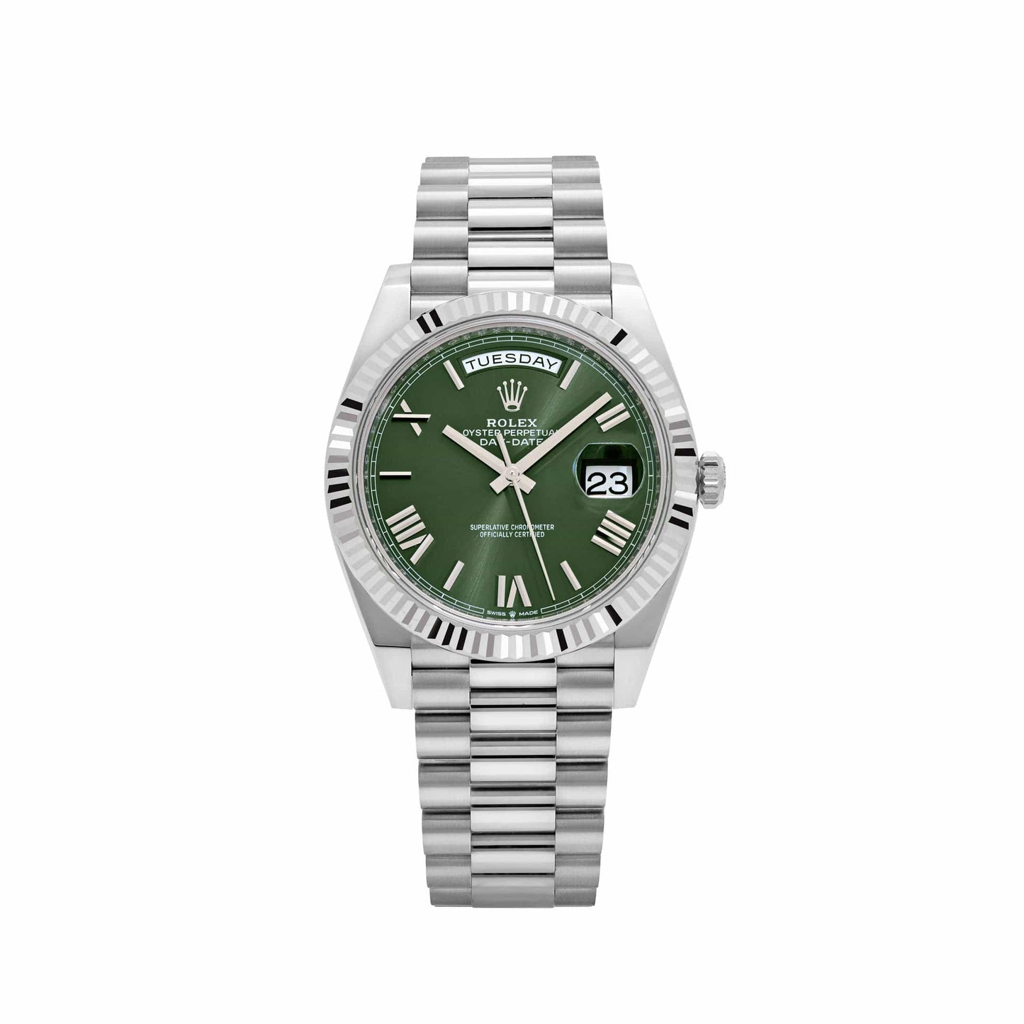 Rolex Day-Date 40 228239 White Gold Olive Dial (2022)