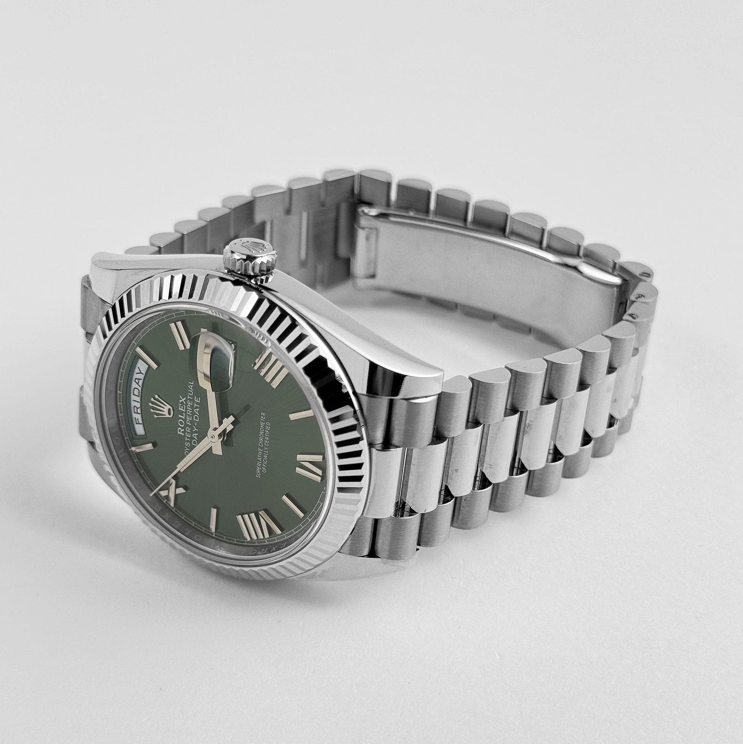Rolex Day-Date 40 228239 White Gold Olive Dial (2022)