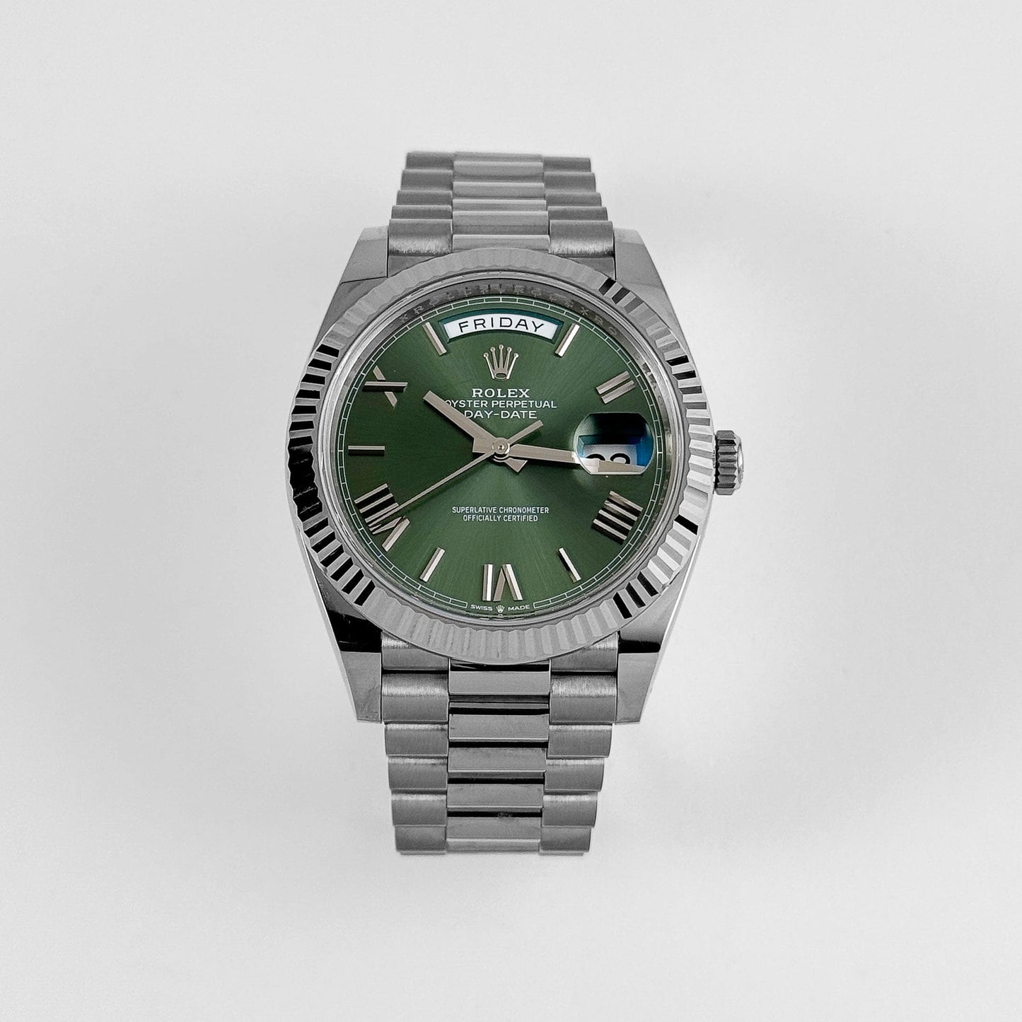 Rolex Day-Date 40 228239 White Gold Olive Dial (2022)