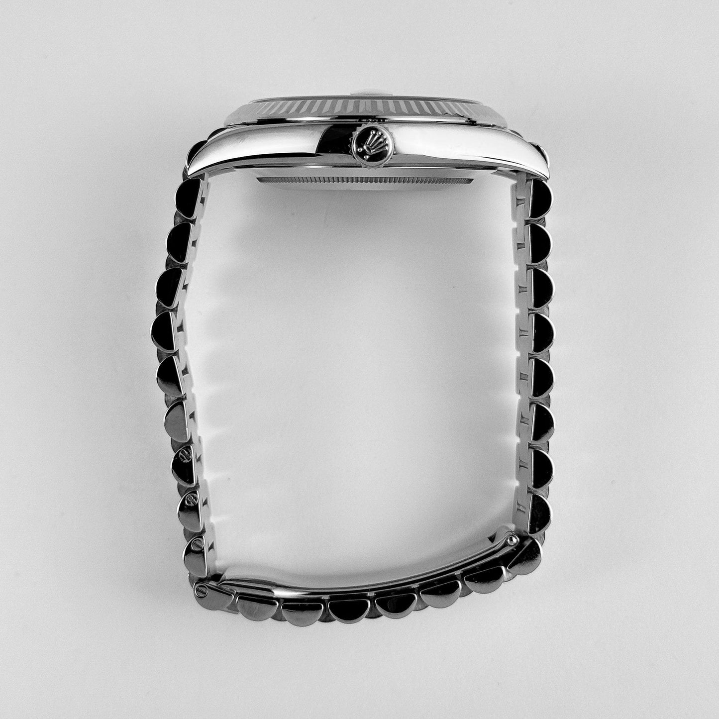 Rolex-Day Date 40 228239 White Gold Silver Stripe Motif Dial (2018)