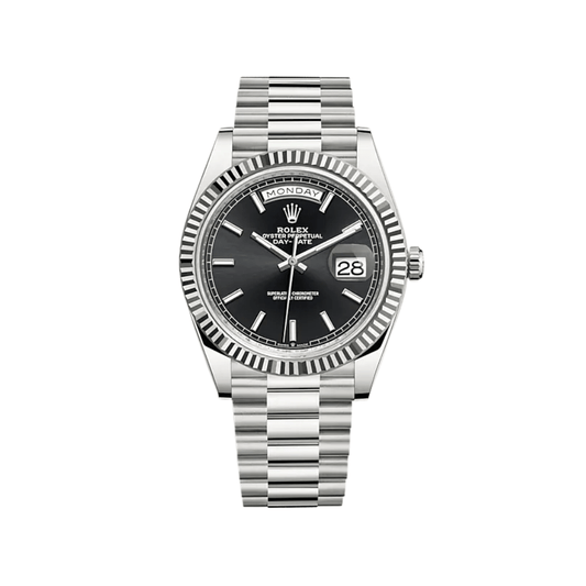 Rolex Day-Date 40 228239 White Gold Black Dial