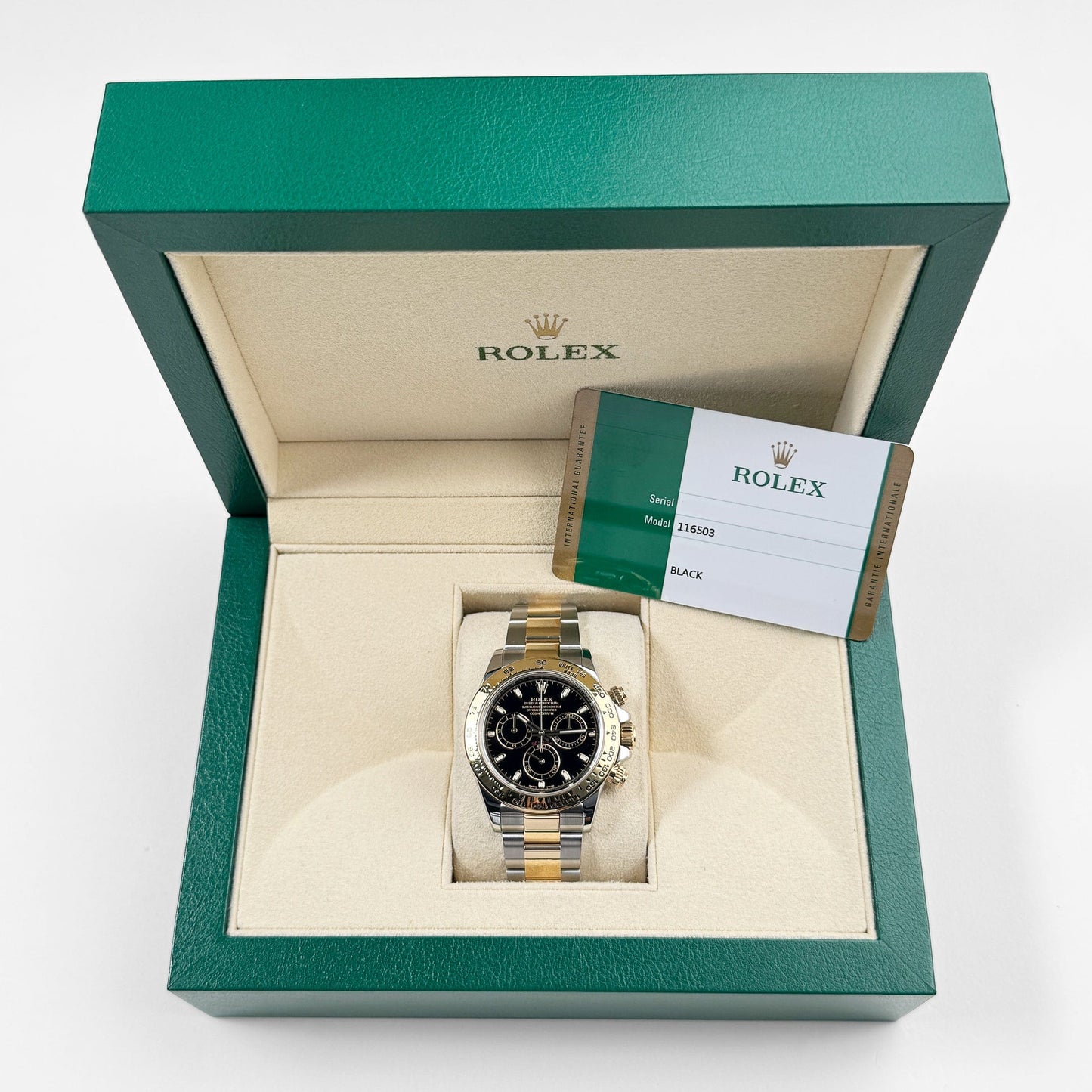 Rolex Daytona 116503 Yellow Gold Stainless Steel Black Dial (2019)
