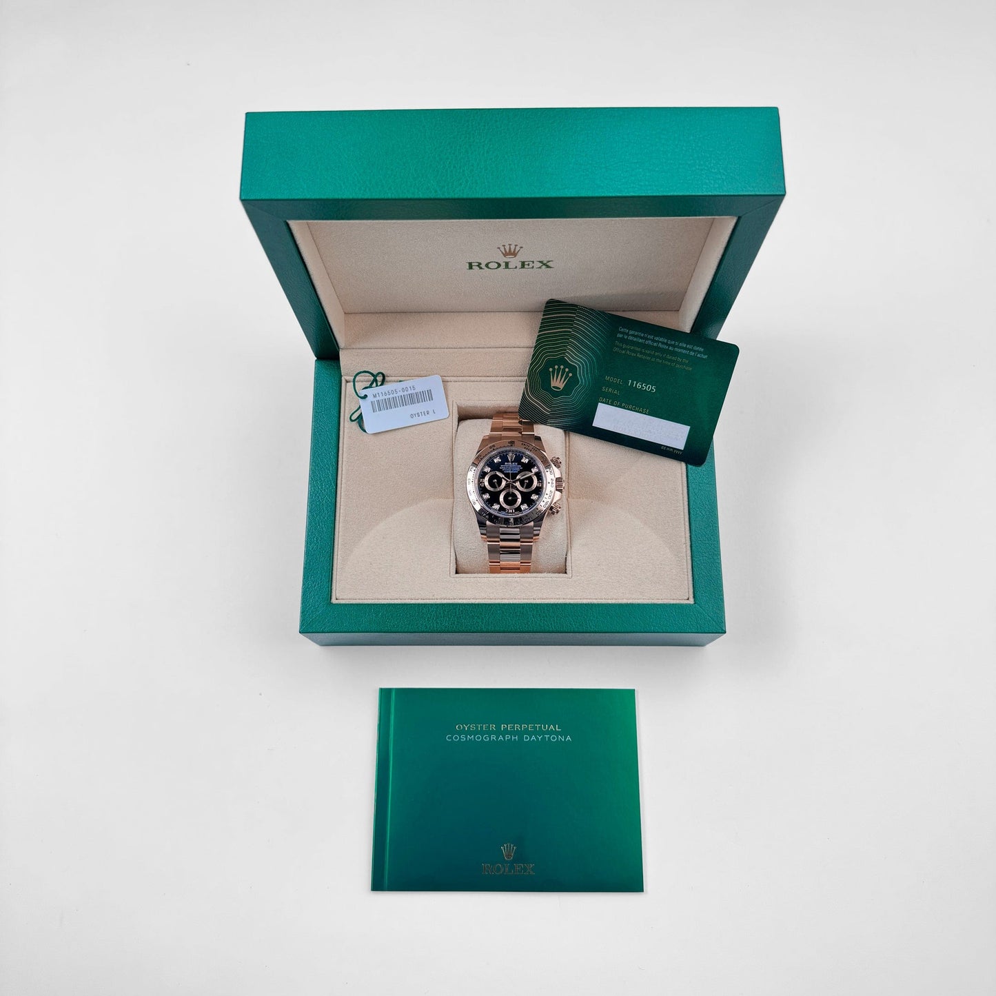 Rolex Daytona 116505 Rose Gold Black Diamond Dial (2022)