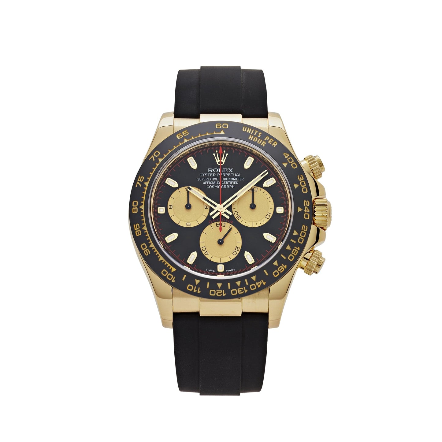 Rolex Daytona 116518LN 'Paul Newman' Yellow Gold Black Dial