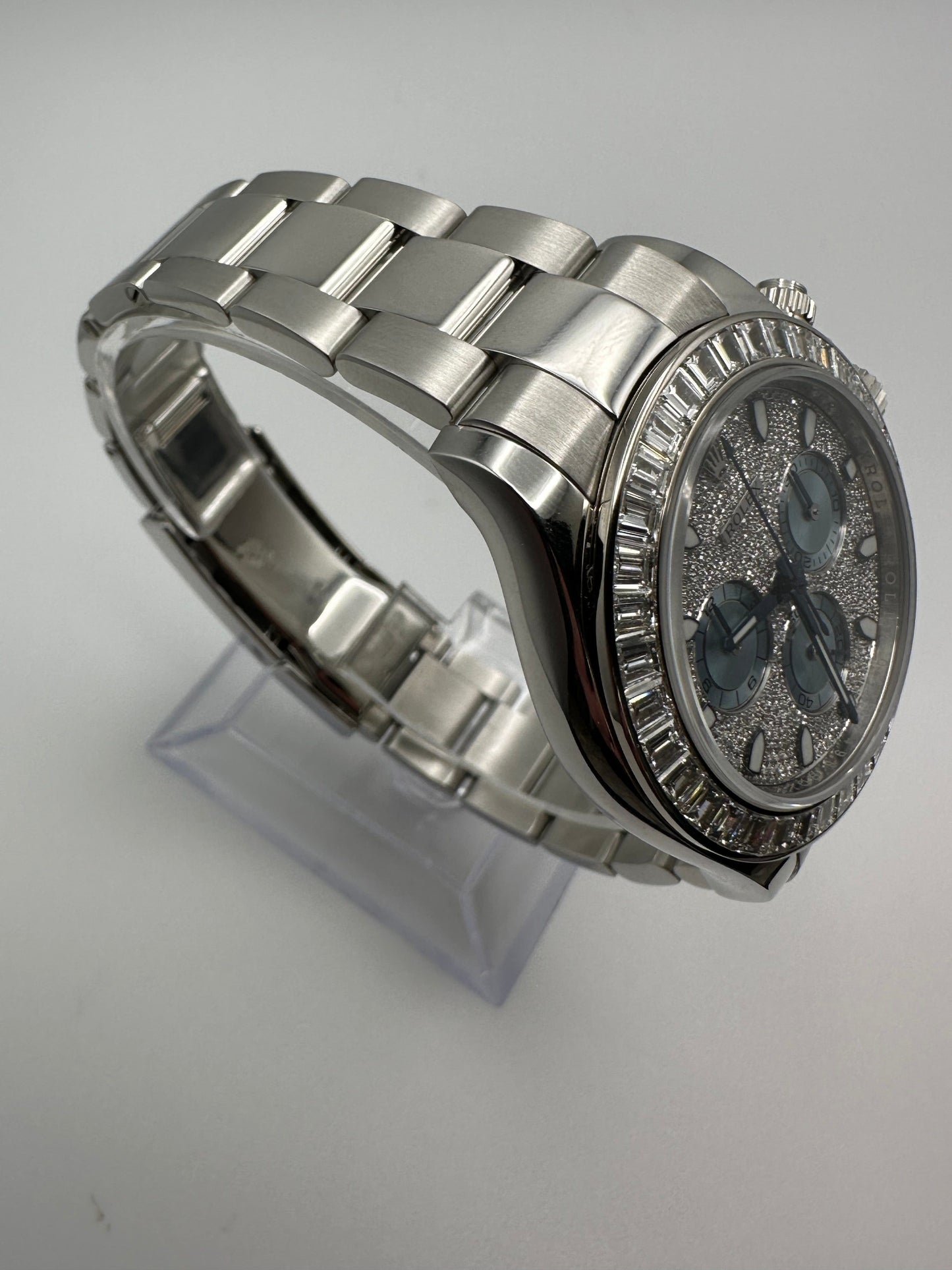 Rolex Daytona 116576TBR Platinum Pave Diamond Dial