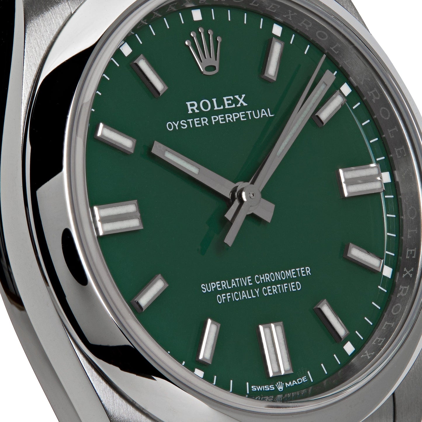 Rolex Oyster Perpetual 36 126000 Stainless Steel Green Dial