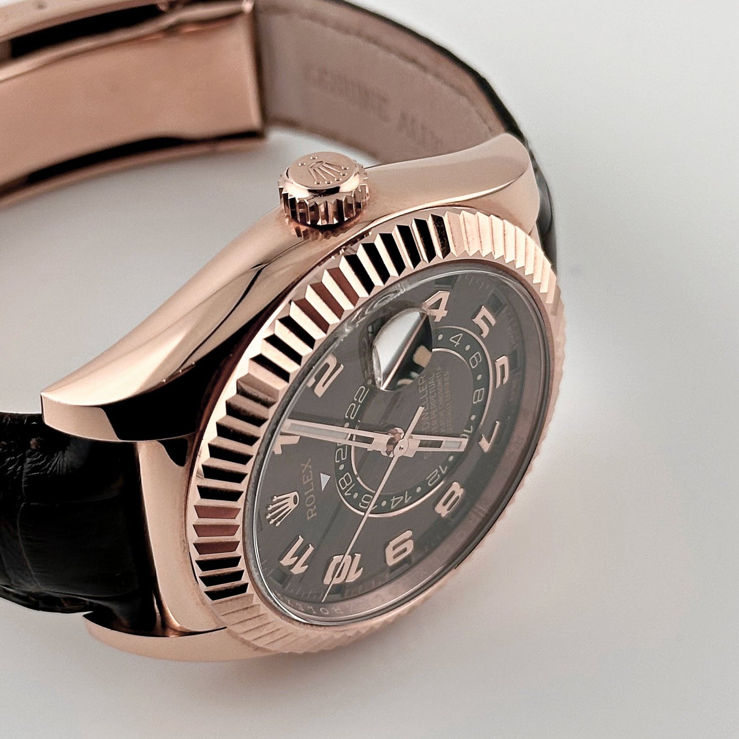 Rolex Sky-Dweller 326135 Rose Gold Chocolate Dial