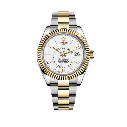Rolex Sky-Dweller 326933 Stainless Steel Yellow Gold White Dial (2022)