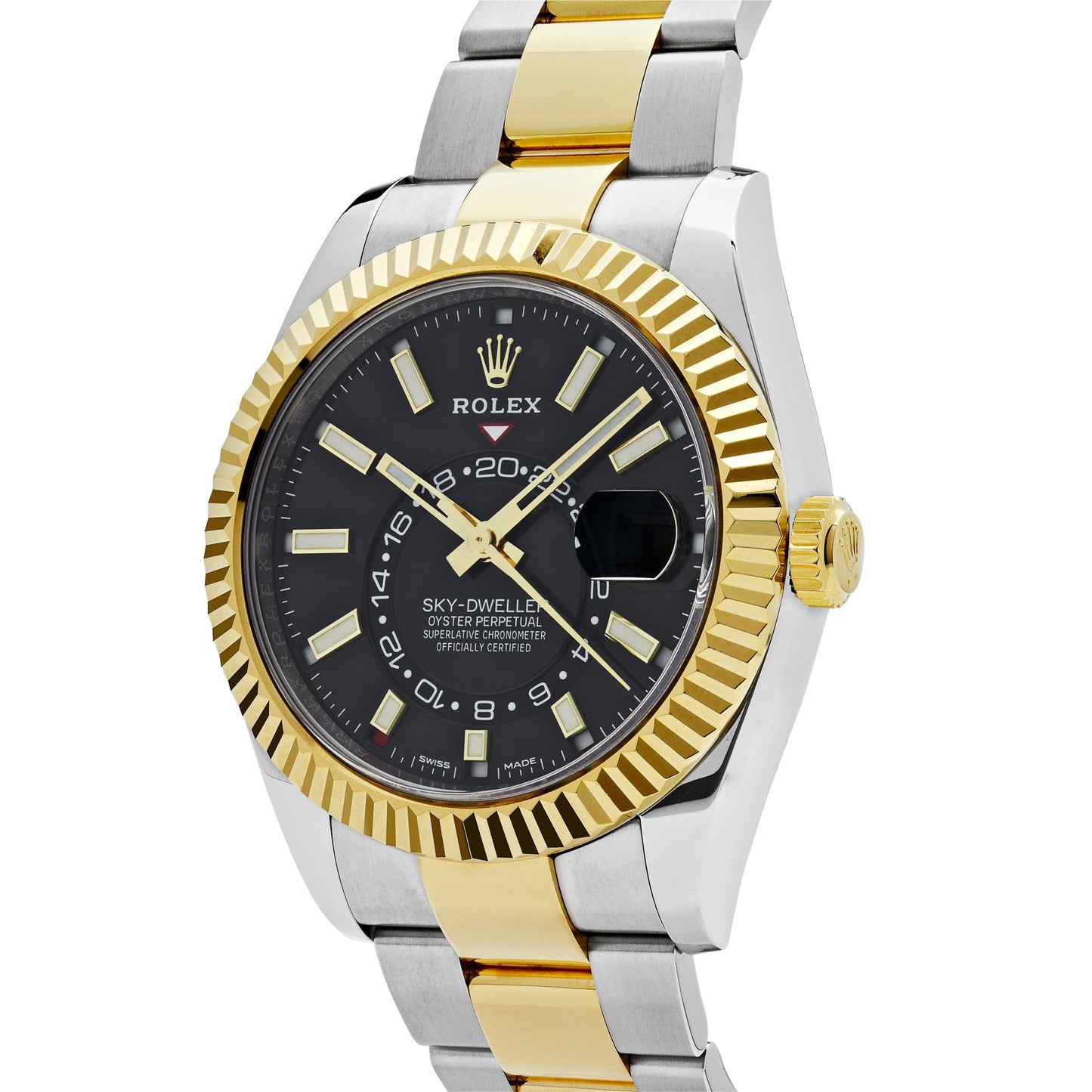 Rolex Sky-Dweller 326933 Stainless Steel Yellow Gold Black Dial (2020)