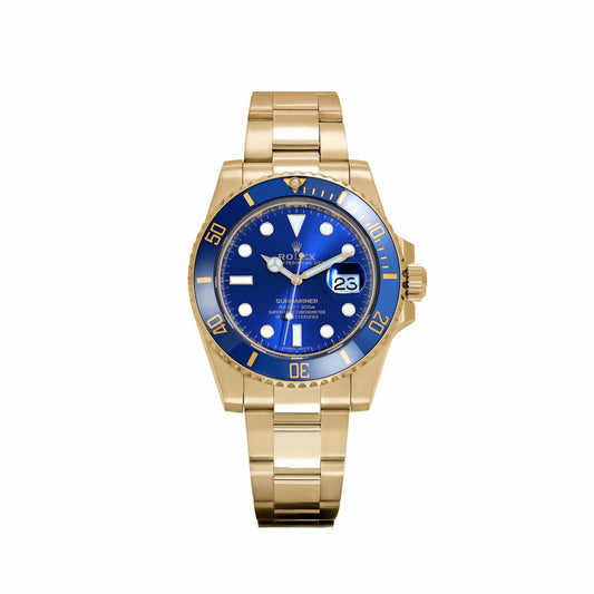Rolex Submariner Date 116618LB Yellow Gold Blue Dial