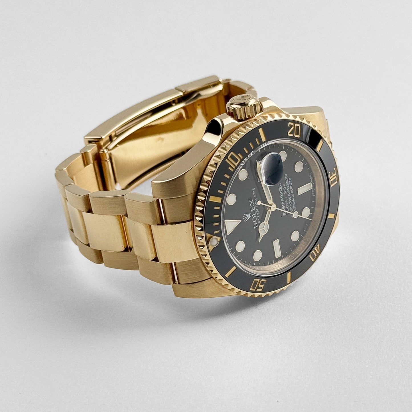 Rolex Submariner Date 116618LN Yellow Gold Black Dial